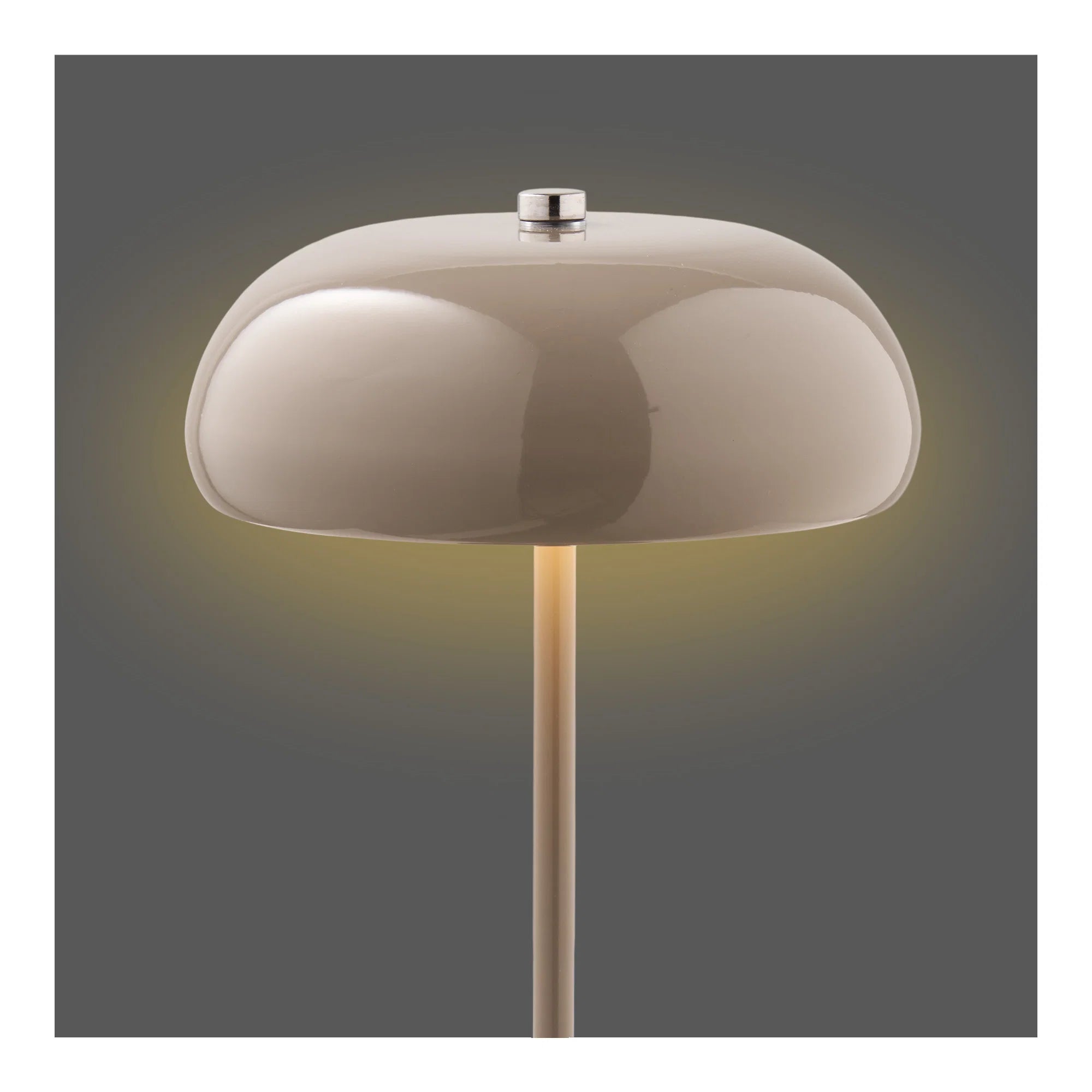 House Nordic, Margate Bordlampe - Bordlampe, genopladelig, metal, taupe ø16 cm