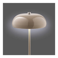 House Nordic, Margate Bordlampe - Bordlampe, genopladelig, metal, taupe ø16 cm