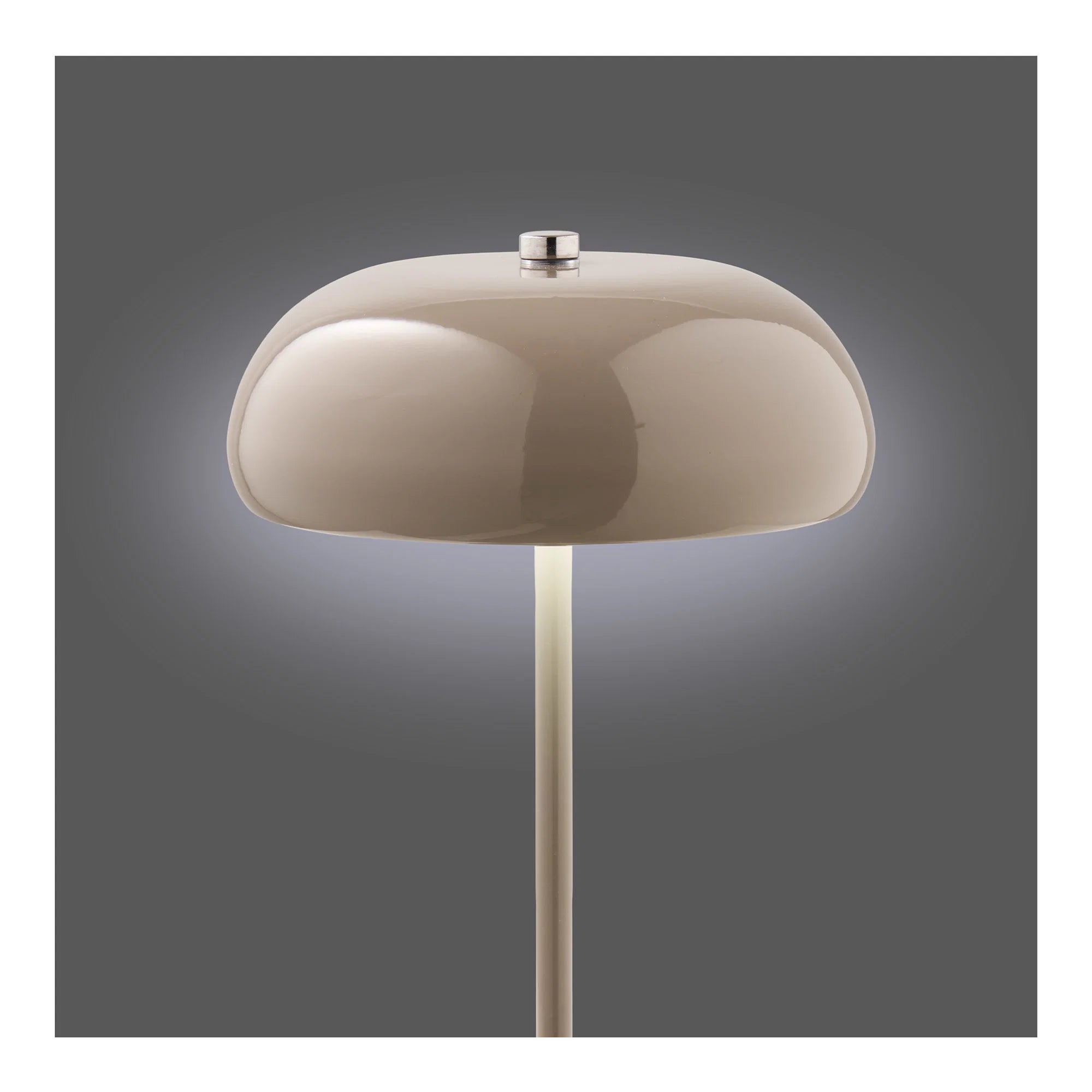 House Nordic, Margate Bordlampe - Bordlampe, genopladelig, metal, taupe ø16 cm