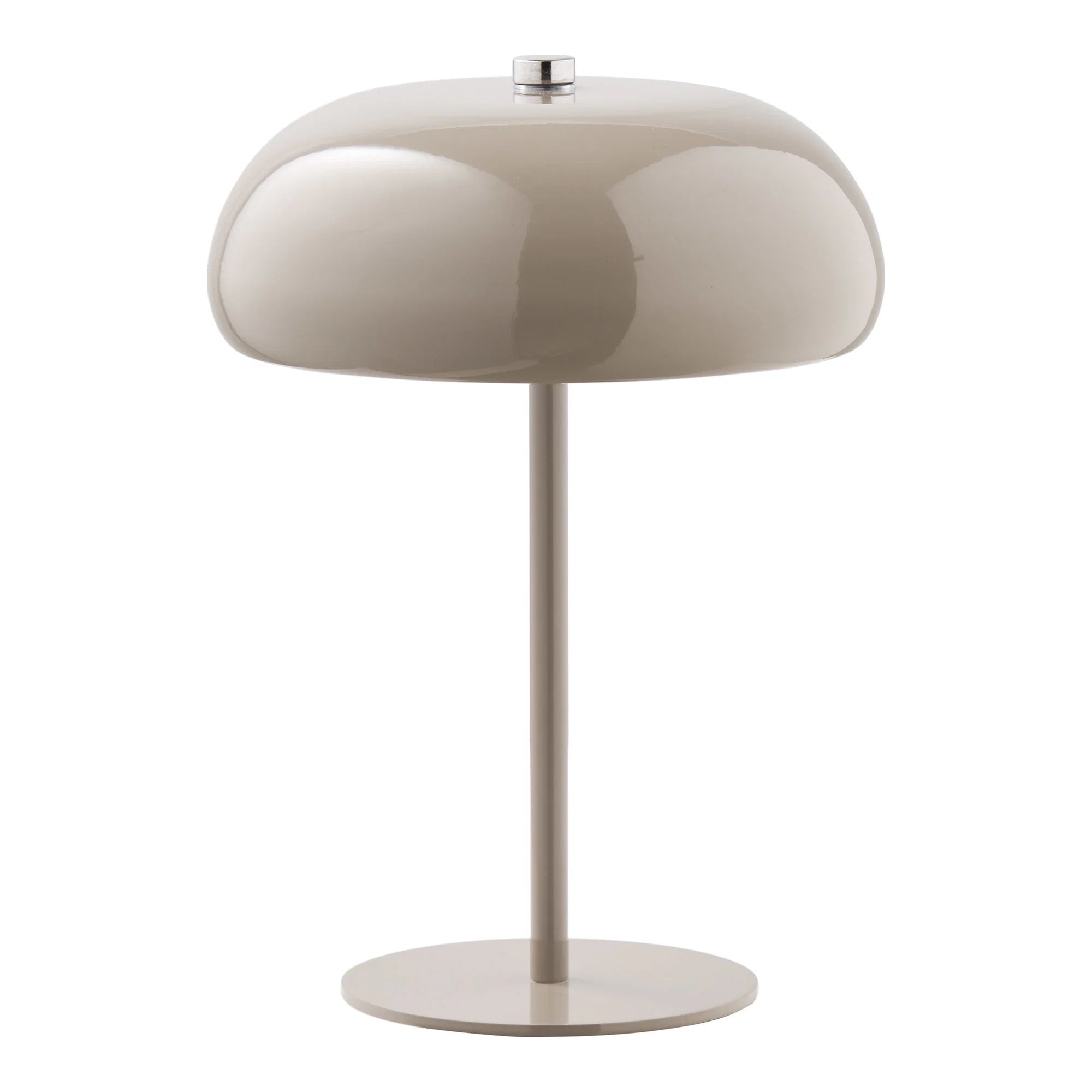 House Nordic, Margate Bordlampe - Bordlampe, genopladelig, metal, taupe ø16 cm