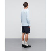 Mads Nørgaard, Duo Rib Tobias Tee LS, Ballad Blue/Brilliant White-Mads Nørgaard - Herre-Minlillebutik.dk