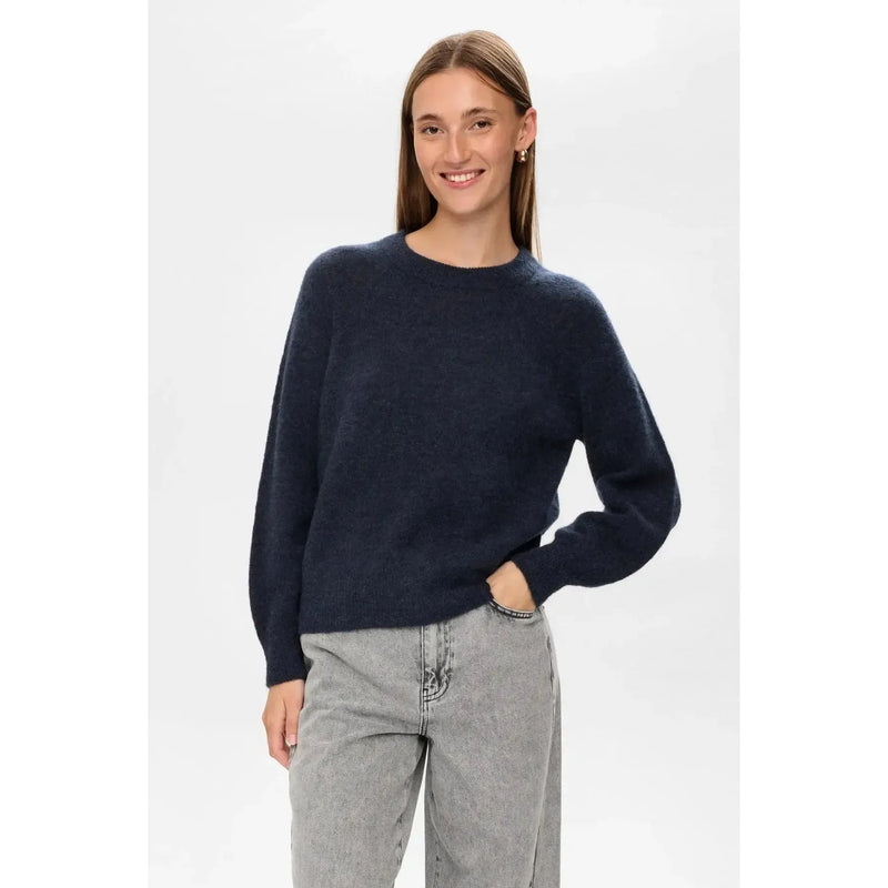 Nümph, Nuriette Pullover, Dark Sapphire-Nümph-Minlillebutik.dk