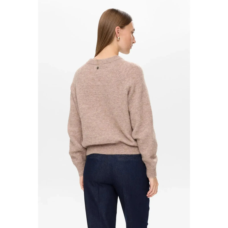 Nümph, Nuriette Pullover, Taupe Grey-Nümph-Minlillebutik.dk