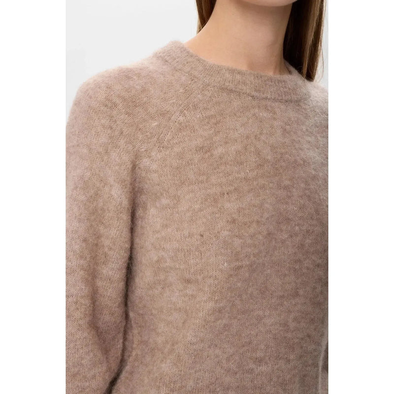 Nümph, Nuriette Pullover, Taupe Grey-Nümph-Minlillebutik.dk