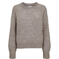 Nümph, Nuriette Pullover, Taupe Grey-Nümph-Minlillebutik.dk