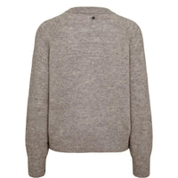 Nümph, Nuriette Pullover, Taupe Grey-Nümph-Minlillebutik.dk