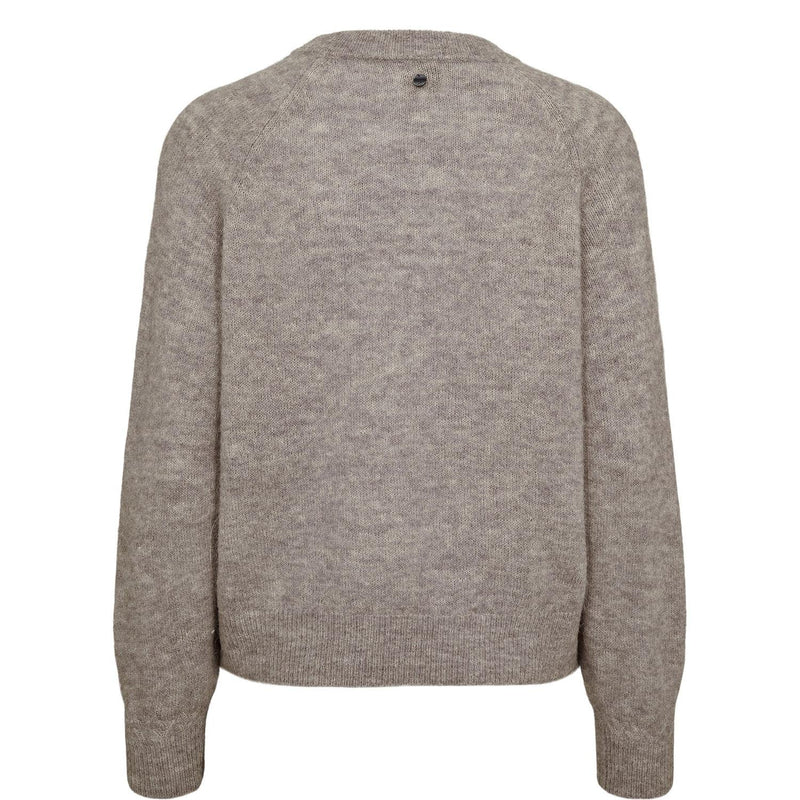 Nümph, Nuriette Pullover, Taupe Grey-Nümph-Minlillebutik.dk