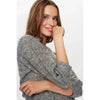 Nümph, Nuriette Dot Pointelle Pullover, Medium Grey Mel-Nümph-Minlillebutik.dk