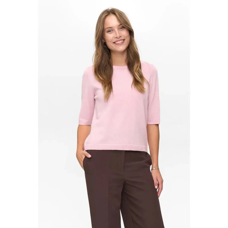 Nümph, Nukally SS Pullover, Roseate Spoonbill-Nümph-Minlillebutik.dk