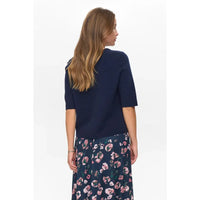 Nümph, Nukally SS Pullover, Dark Sapphire-Nümph-Minlillebutik.dk