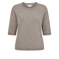 Nümph, Nukally SS Pullover, Taupe Grey-Nümph-Minlillebutik.dk