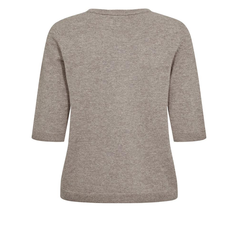 Nümph, Nukally SS Pullover, Taupe Grey-Nümph-Minlillebutik.dk
