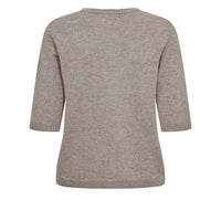 Nümph, Nukally SS Pullover, Taupe Grey-Nümph-Minlillebutik.dk