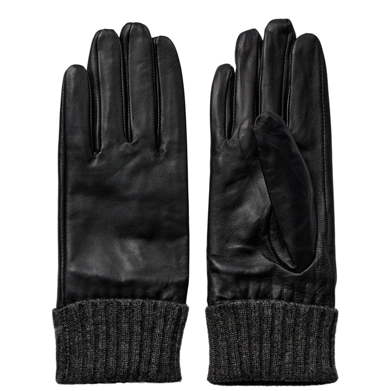 Nümph, Nubira Leather Gloves, Caviar-Nümph-Minlillebutik.dk