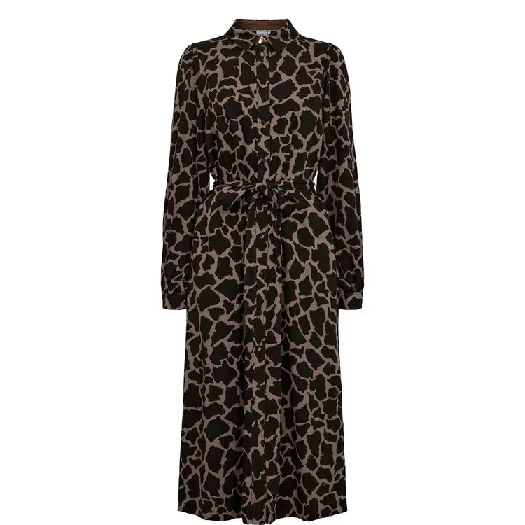 Nümph, Nuhana Shirt Dress, Black Coffee-Nümph-Minlillebutik.dk