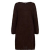 Nümph, Nuriette Boatneck dress, Black Coffee-Nümph-Minlillebutik.dk