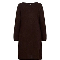 Nümph, Nuriette Boatneck dress, Black Coffee-Nümph-Minlillebutik.dk