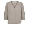Nümph, Nusuri Brushed SS Cardigan, Chateau Grey-Nümph-Minlillebutik.dk