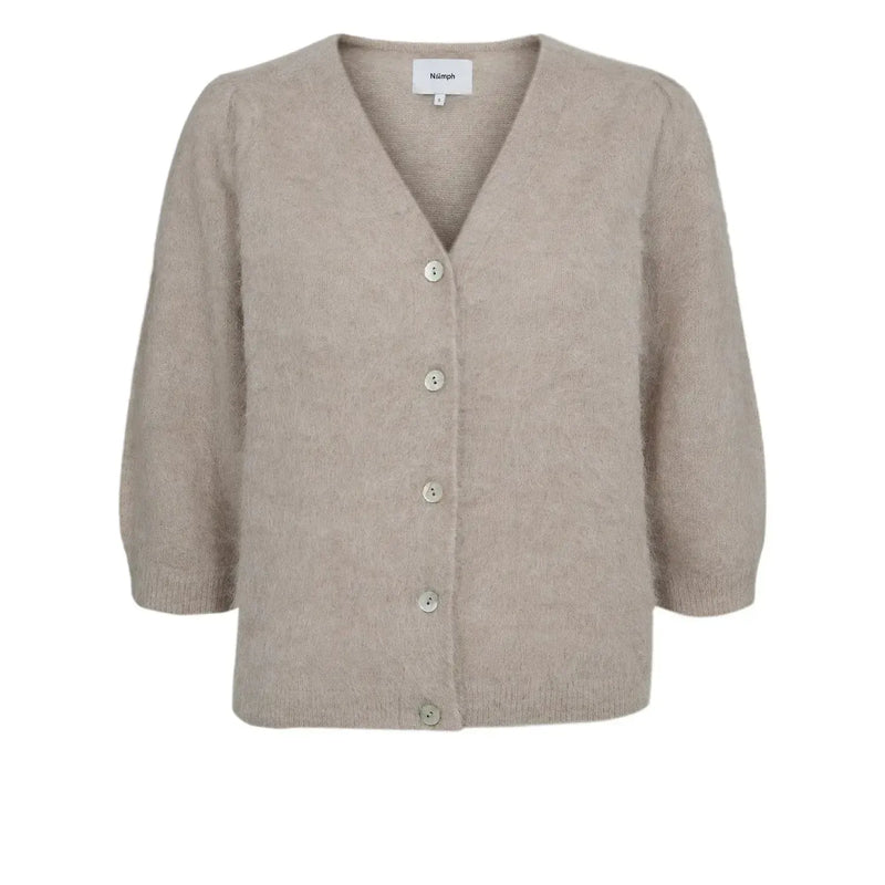 Nümph, Nusuri Brushed SS Cardigan, Chateau Grey-Nümph-Minlillebutik.dk