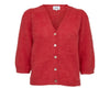 Nümph, Nusuri Brushed SS Cardigan, Fiery Red-Nümph-Minlillebutik.dk