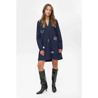 Nümph, Nuchiku Dress, Dark Blue denim-Nümph-Minlillebutik.dk