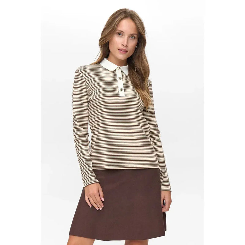 Nümph, Nusemma LS Polo, Black Coffee-Nümph-Minlillebutik.dk