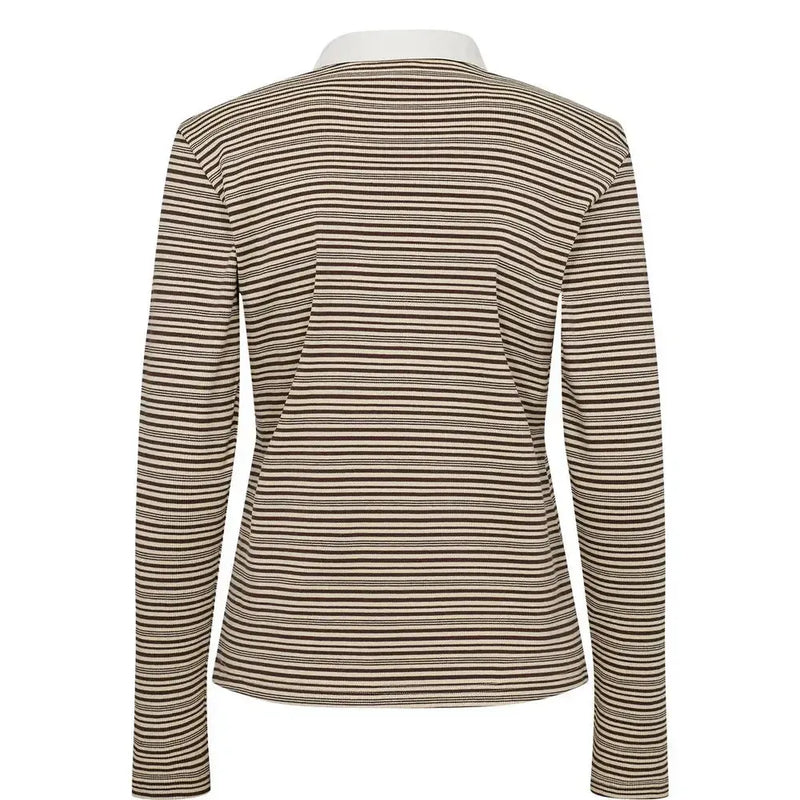 Nümph, Nusemma LS Polo, Black Coffee-Nümph-Minlillebutik.dk