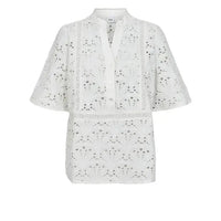 Nümph, Numaya SS Blouse, Bright White-Nümph-Minlillebutik.dk
