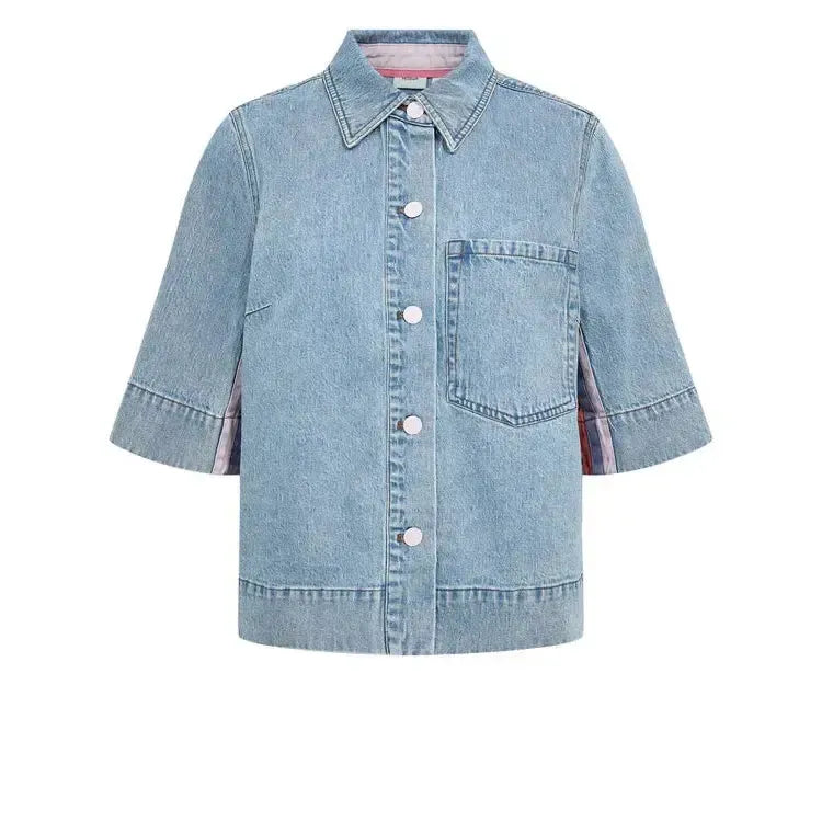 Nümph, Numalaga Shirt, Light Blue Denim-Nümph-Minlillebutik.dk
