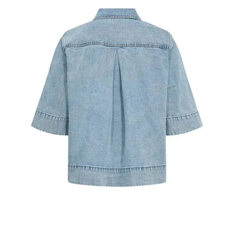Nümph, Numalaga Shirt, Light Blue Denim-Nümph-Minlillebutik.dk