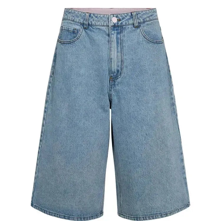 Nümph, Numalaga Shorts, Light Blue Denim-Nümph-Minlillebutik.dk