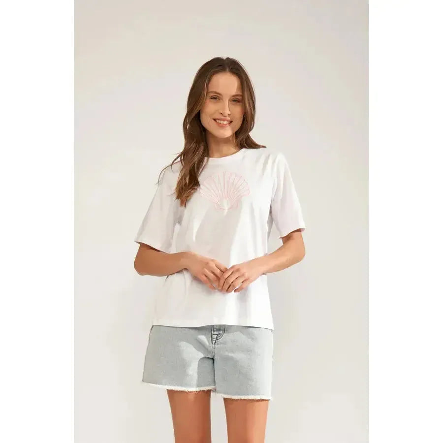 Nümph, Nutide T-shirt, Bright White-Nümph-Minlillebutik.dk