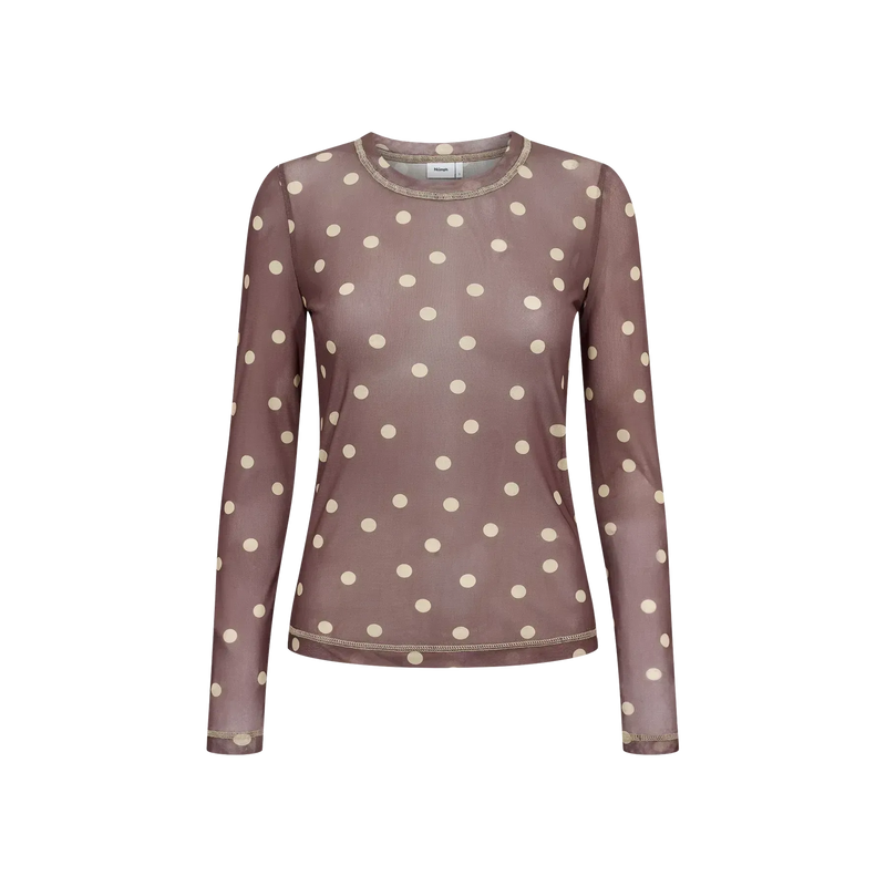 Nümph, Nusine Mesh Blouse, Sahara Sun-Nümph-Minlillebutik.dk