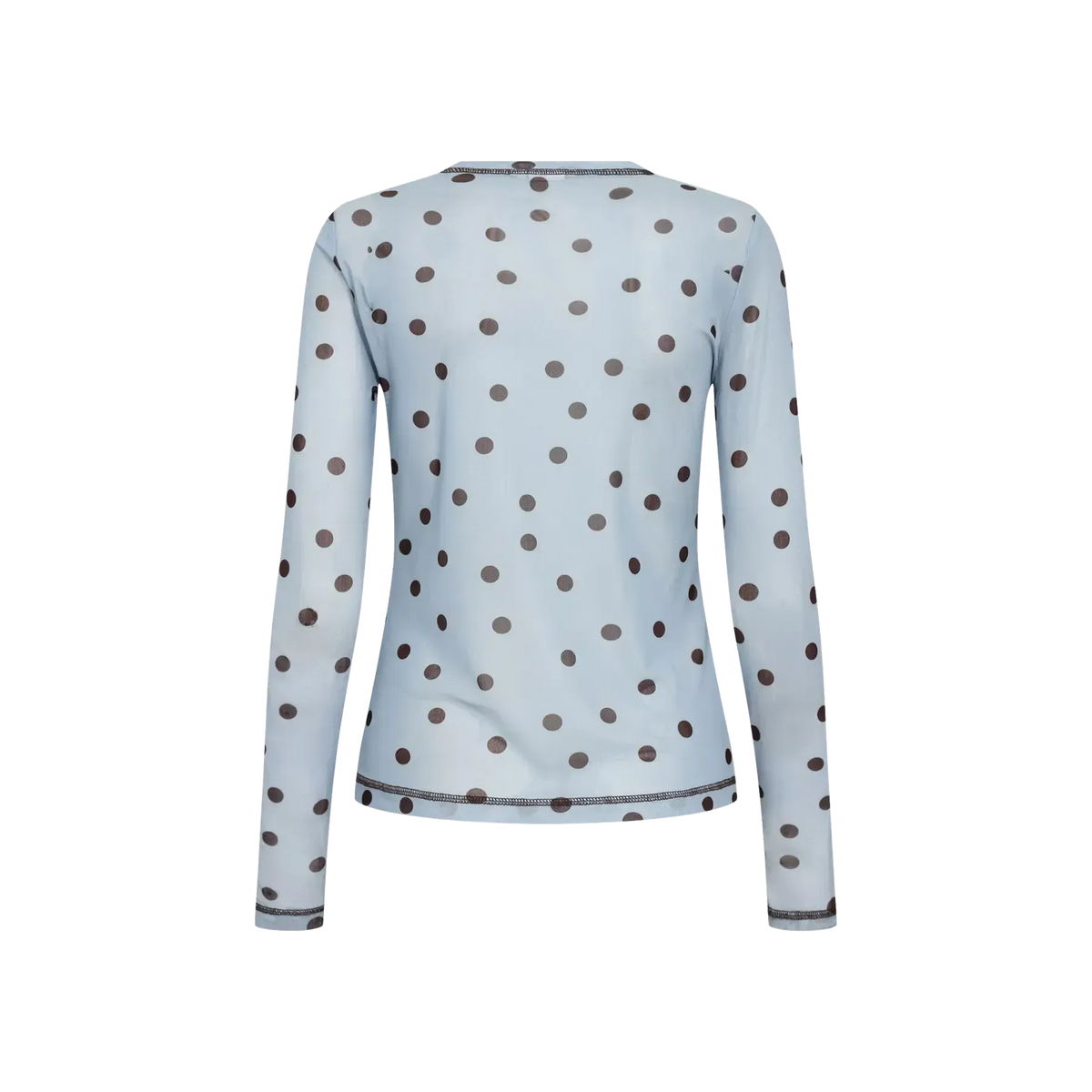 Nümph, Nusine Mesh Blouse, Floaty Blue-Nümph-Minlillebutik.dk