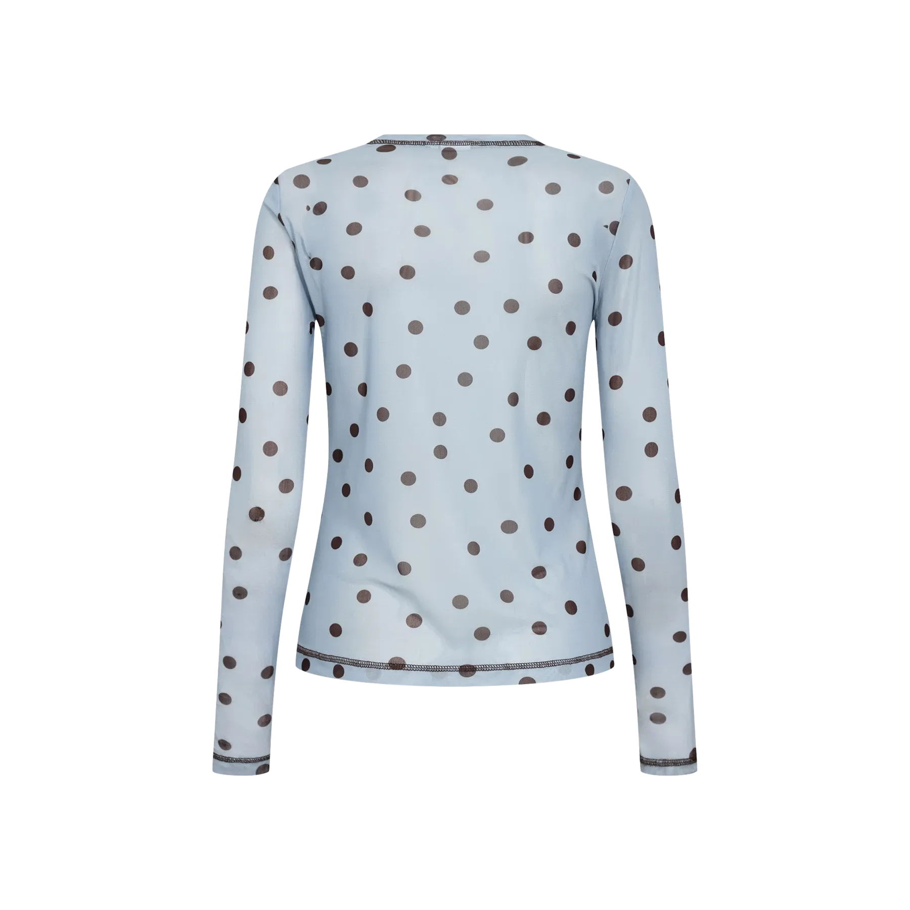 Nümph, Nusine Mesh Blouse, Floaty Blue-Nümph-Minlillebutik.dk