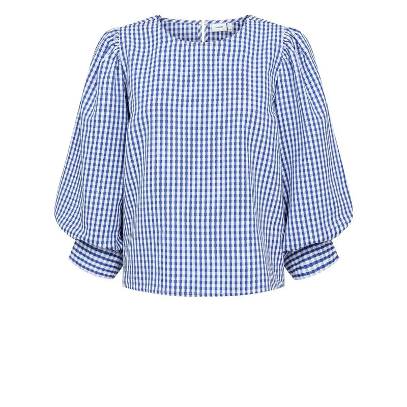 Nümph, Nulucia Blouse, Beacoup Blue-Nümph-Minlillebutik.dk