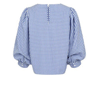 Nümph, Nulucia Blouse, Beacoup Blue-Nümph-Minlillebutik.dk