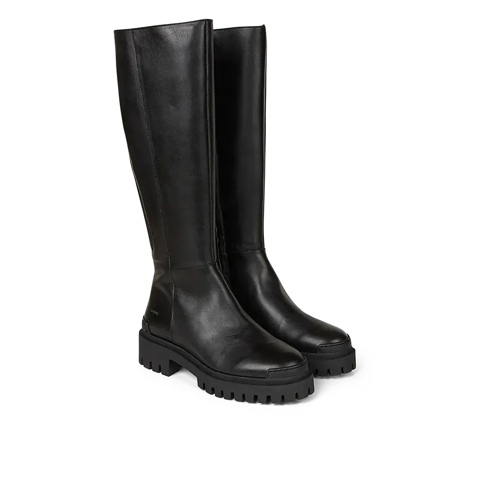 Angulus, Langskaftet Chelsea Støvle, Black-Angulus-Minlillebutik.dk