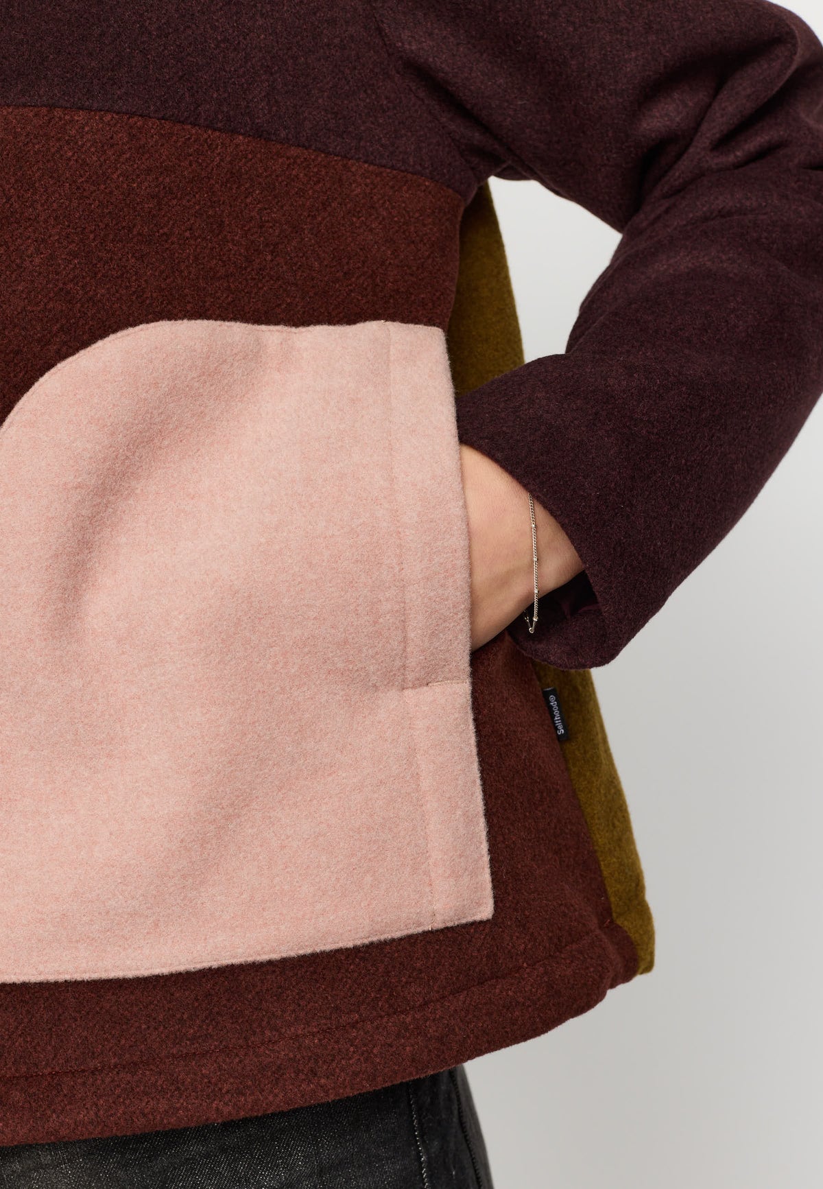 Selfhood, Block Jacket, Burgundy