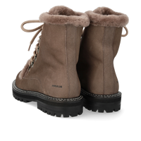 Angulus, Lace-up Støvle Med Uldfoer, Taupe-Angulus-Minlillebutik.dk