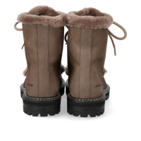 Angulus, Lace-up Støvle Med Uldfoer, Taupe-Angulus-Minlillebutik.dk