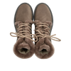 Angulus, Lace-up Støvle Med Uldfoer, Taupe-Angulus-Minlillebutik.dk