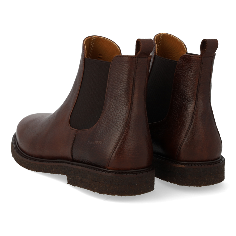 Angulus, Chelsea Støvle Med Elastik, Dark Brown-Angulus-Minlillebutik.dk