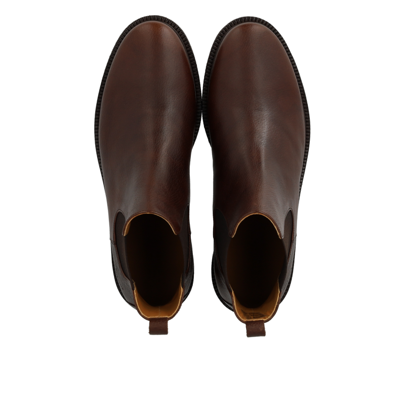 Angulus, Chelsea Støvle Med Elastik, Dark Brown-Angulus-Minlillebutik.dk