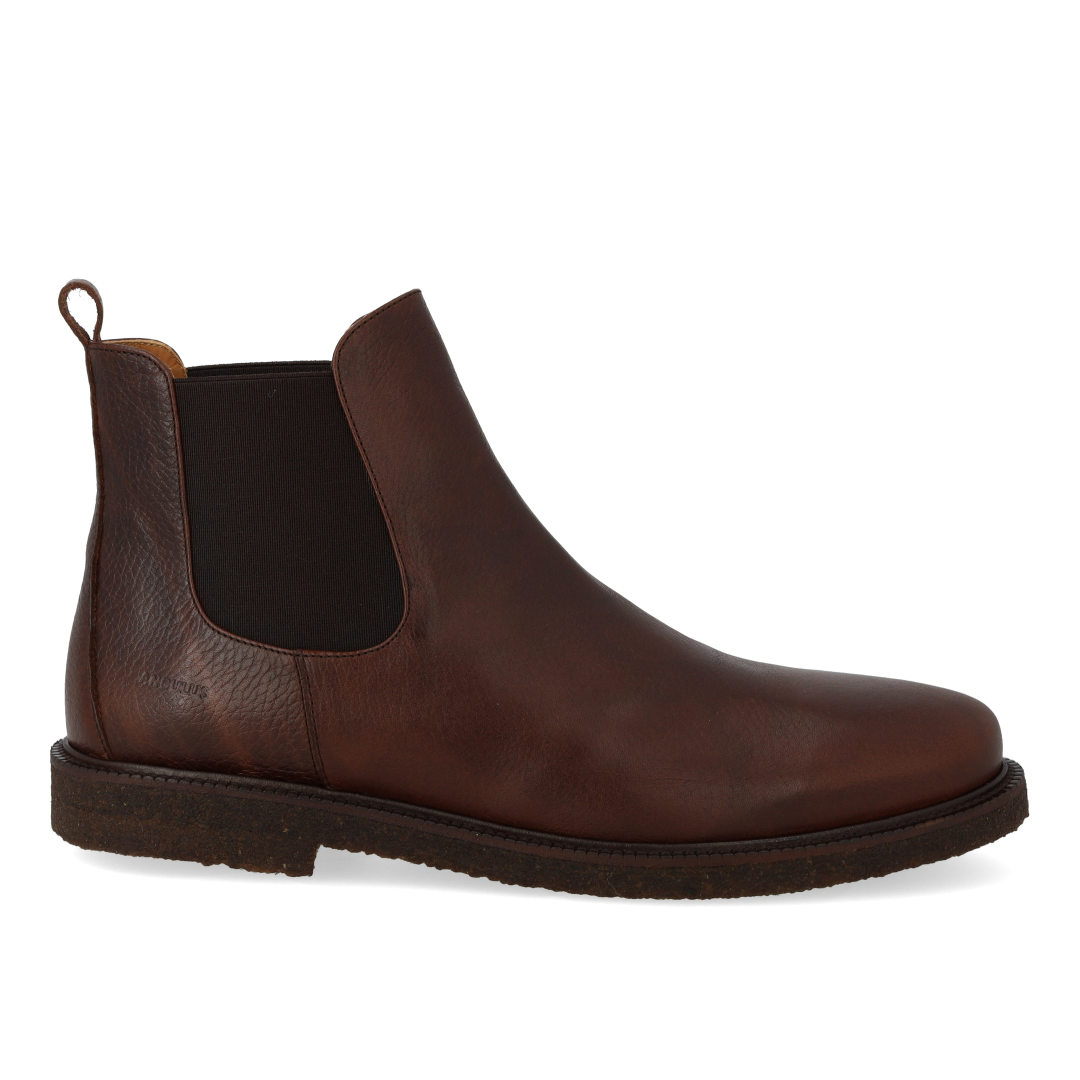Angulus, Chelsea Støvle Med Elastik, Dark Brown-Angulus-Minlillebutik.dk