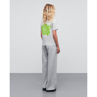 Mads Nørgaard, Single Organic Grace Tee, Mid Grey Melange-Mads Nørgaard - Dame-Minlillebutik.dk