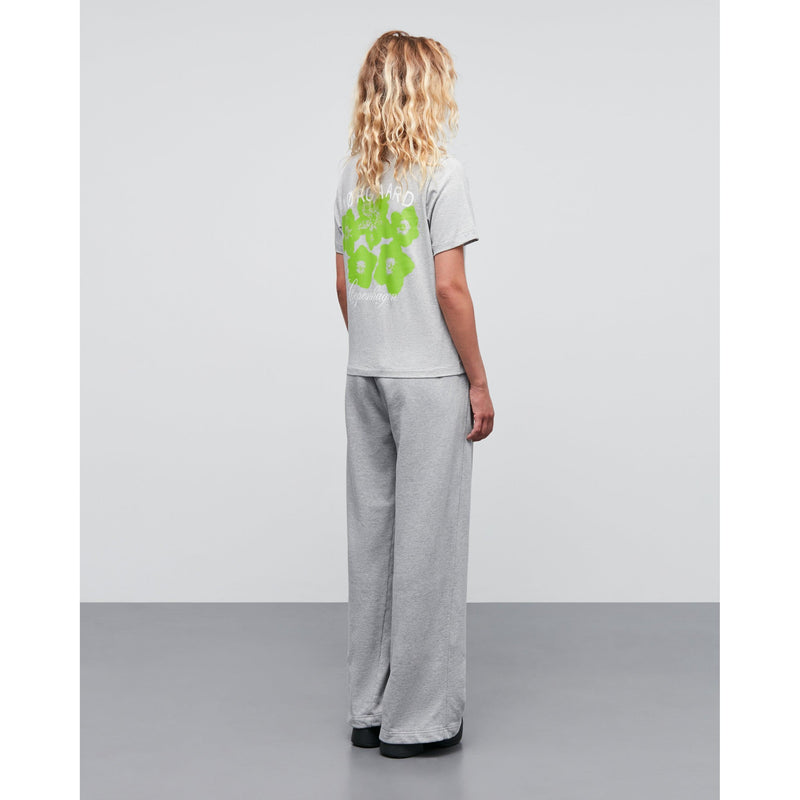 Mads Nørgaard, Single Organic Grace Tee, Mid Grey Melange-Mads Nørgaard - Dame-Minlillebutik.dk