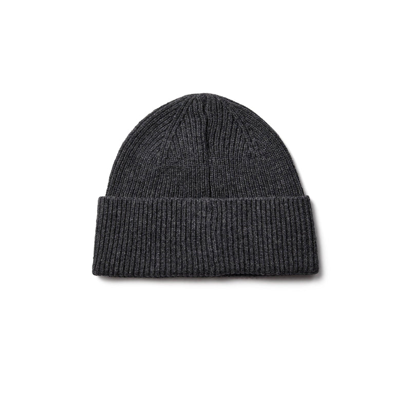 Anerkjendt, AKFelix Merino Hood, Dark Grey Melange-Anerkjendt-Minlillebutik.dk