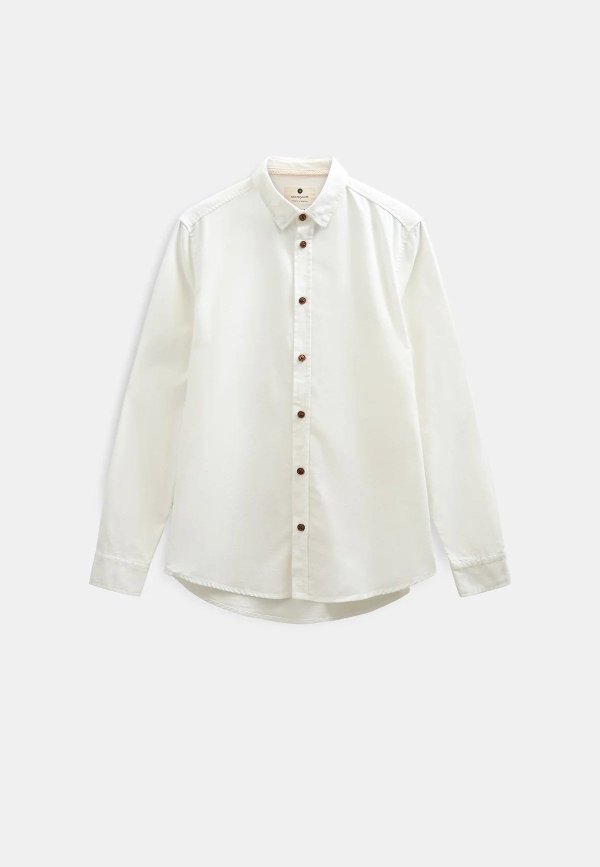 Anerkjendt, Leif COT/LINEN/VIS L/S Shirt, Tofu