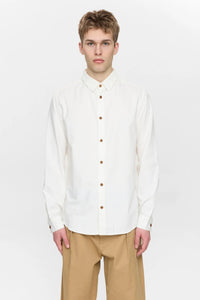 Anerkjendt, Leif COT/LINEN/VIS L/S Shirt, Tofu
